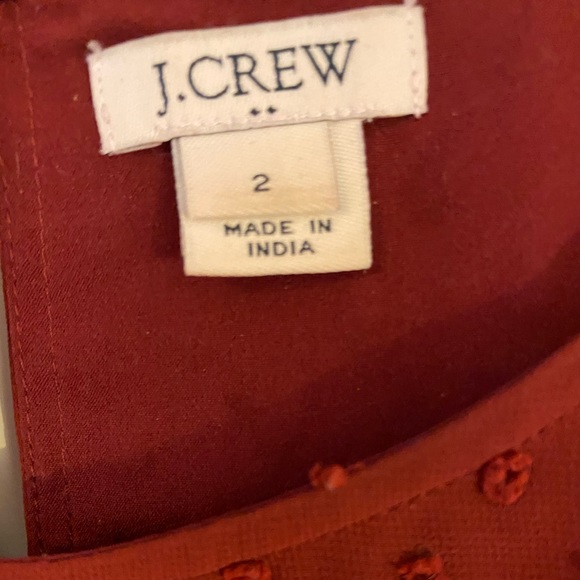 J CREW💃🏼RED RUFFLE 💃🏼TOP - Picture 3 of 4